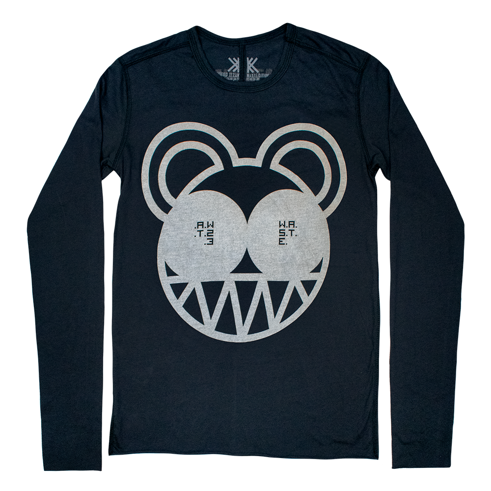 BLACK BEARHEAD LONGSLEEVE T-SHIRT