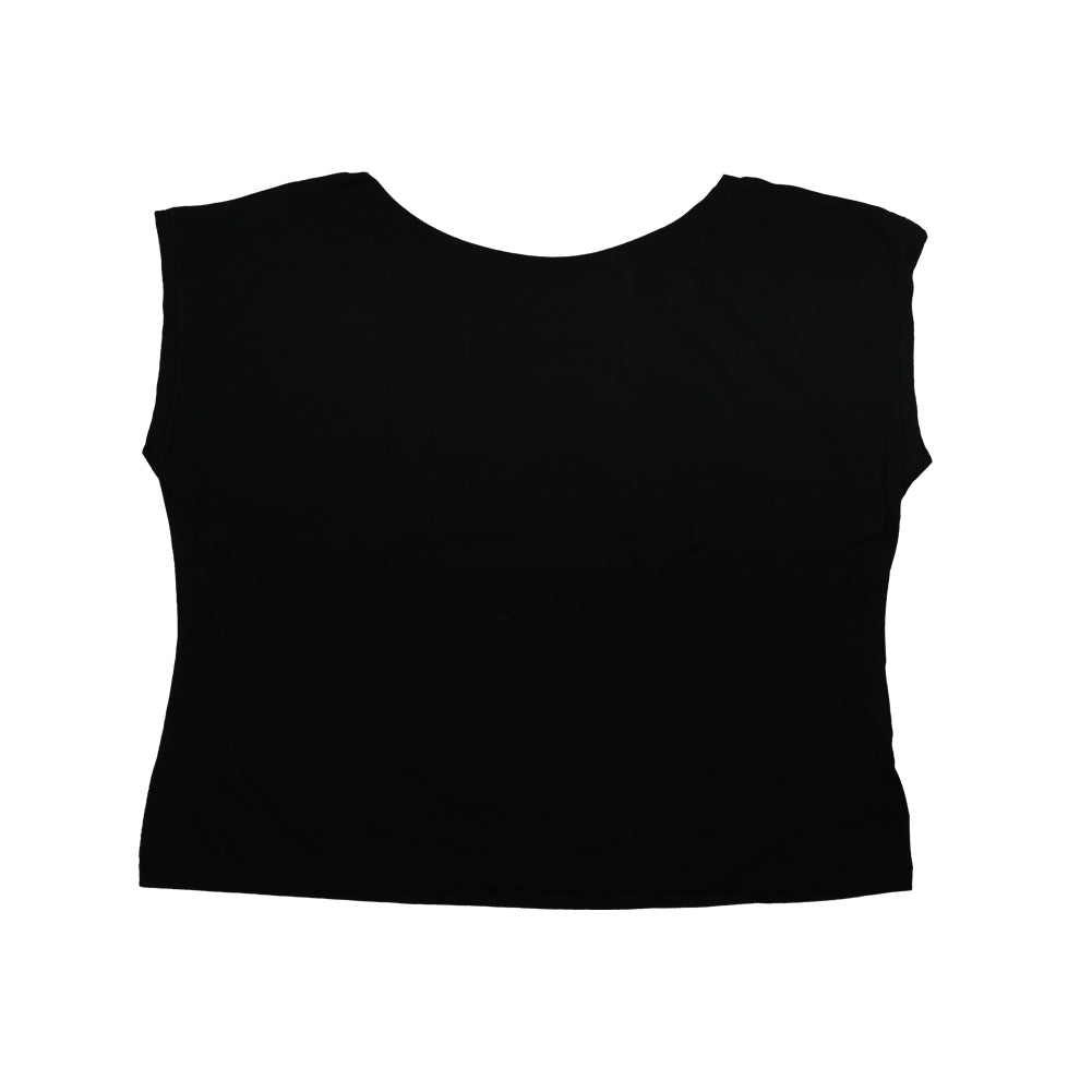 CUT HANDS WOMENS CROPPED BLACK T-SHIRT