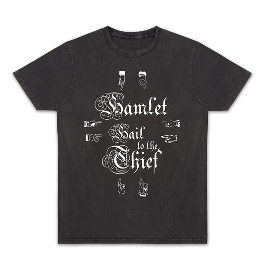Hamlet Hail To The Thief Pointing Black T-shirt