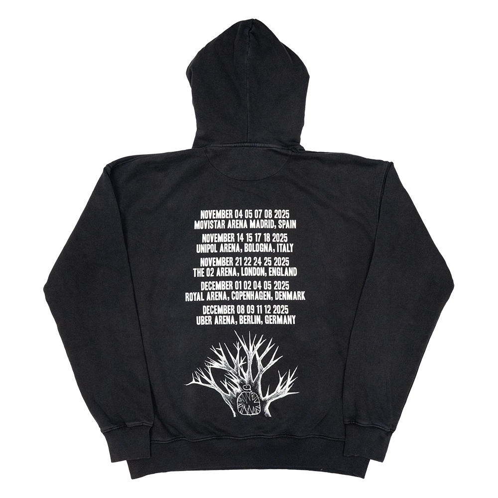 Radiohead 2025 Tour Black Hoodie