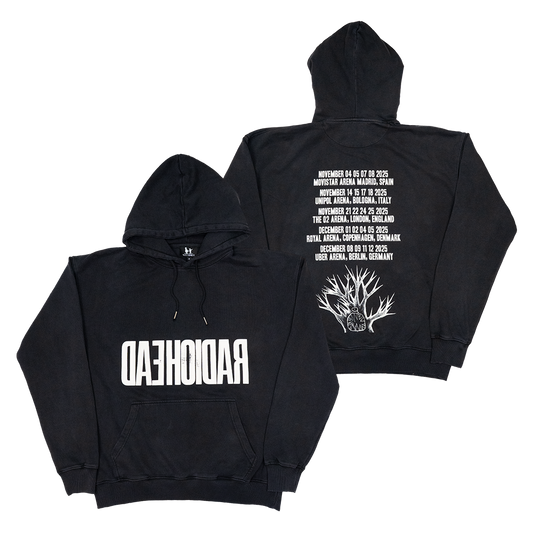 Radiohead 2025 Tour Black Hoodie