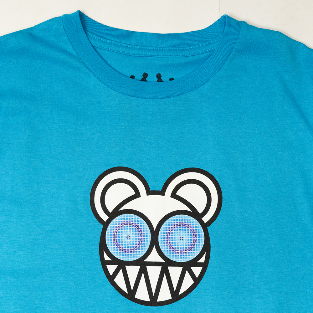 Test Specimen Cyan Blue Long Sleeve T-shirt