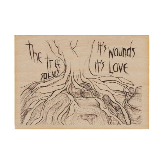 Wooden Postcard - Wounds