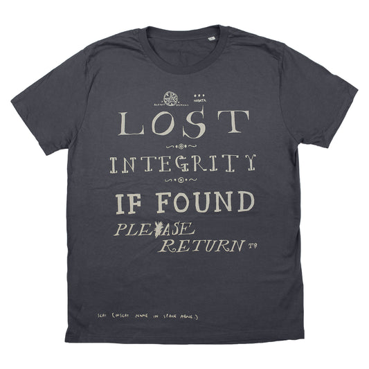 VINTAGE 'LOST INTEGRITY' GREY T-SHIRT