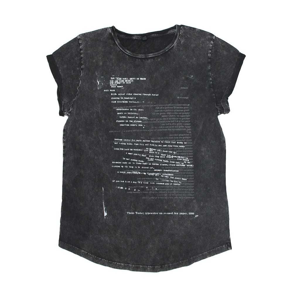 SQUASH HIS HEAD FEMALE CUT BLACK T-SHIRT