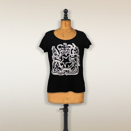 THE LIBRARIAN FEMALE CUT BLACK T-SHIRT