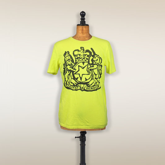 THE LIBRARIAN FLUORO YELLOW T-SHIRT